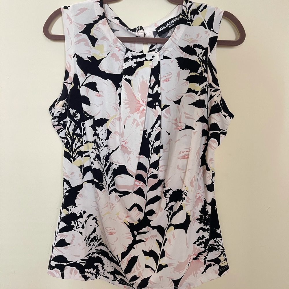 Karl Lagerfeld Women Blouse Size L Top